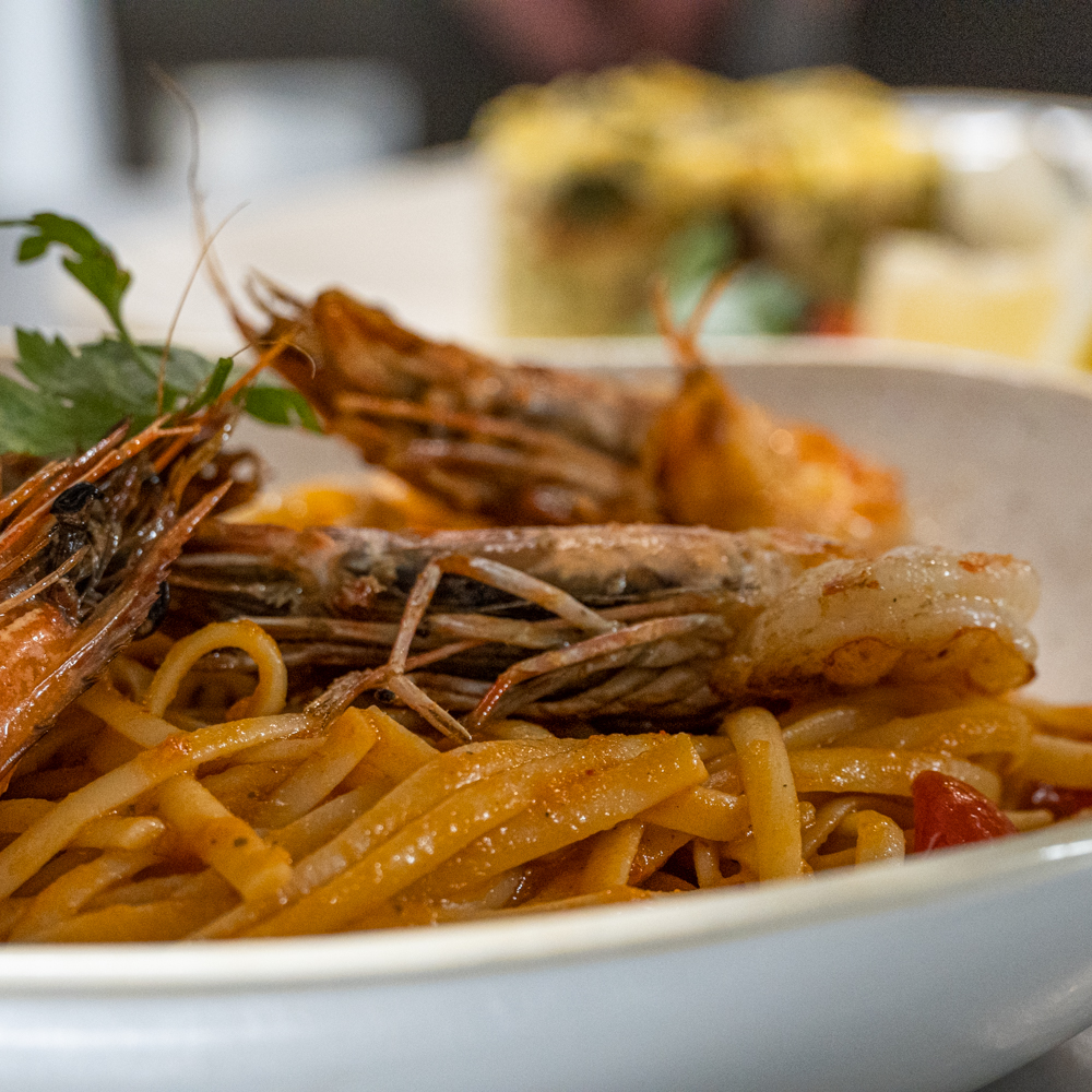 Les linguini aux gambas